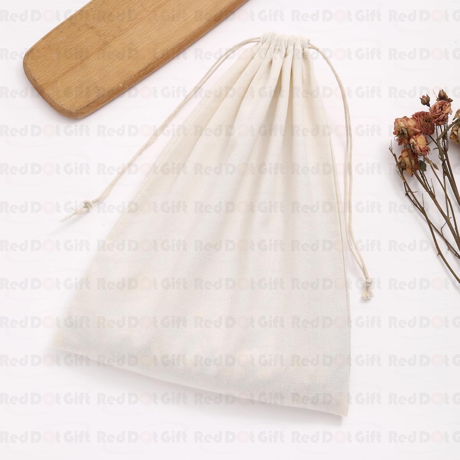 Cotton Canvas Gift Bags – Drawstring Pouches for Jewelry Packaging, Wedding Favors, Birthday Parties, and Small Gifts ( 9 Sizes ) - Image 2