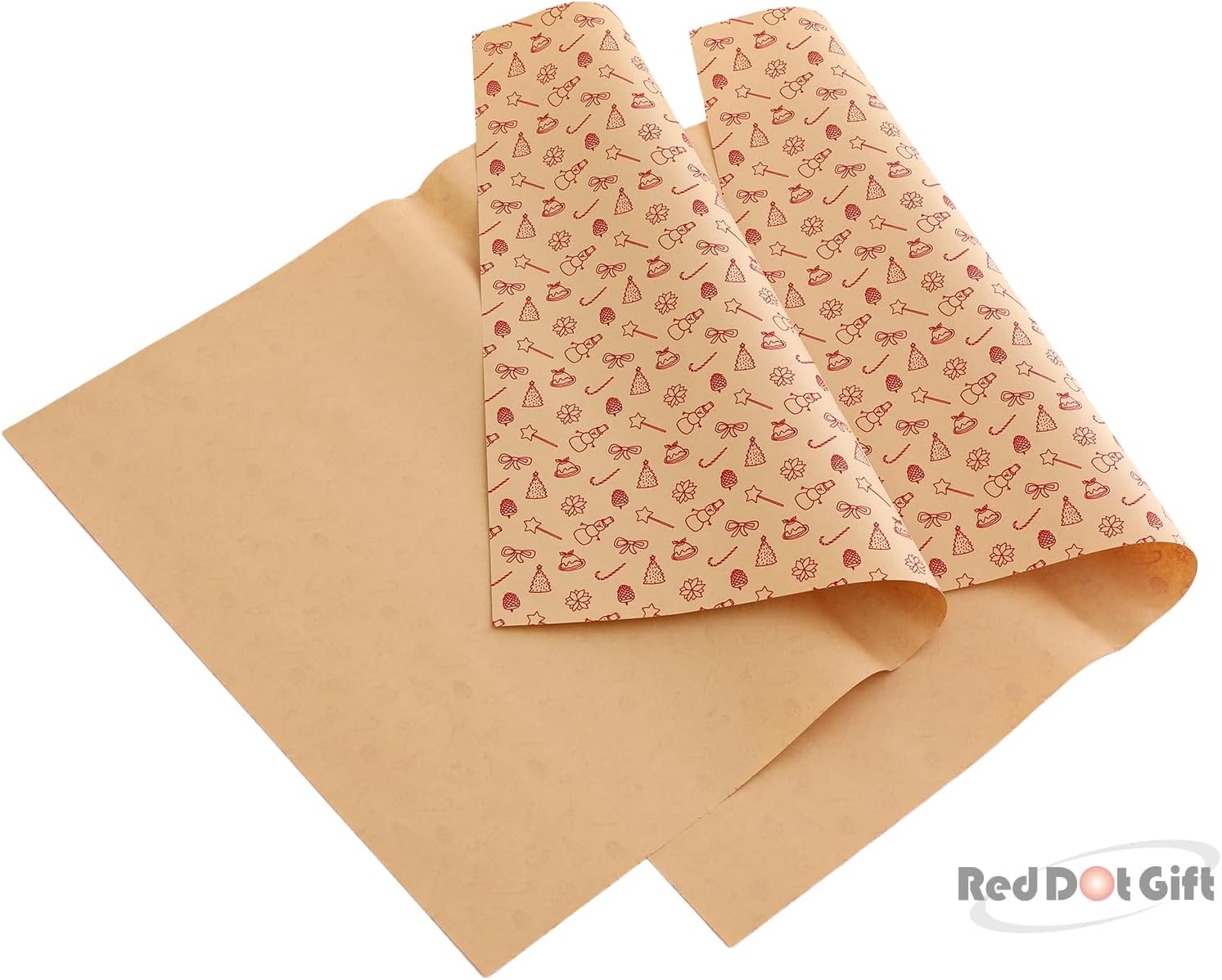 Christmas Snowman Design Wrapping Paper 70*50cm, Christmas Gift Wrapping Paper, Brown Kraft Christmas Wrapping Paper for Christmas, Party, and Festive Decorations. - Image 10