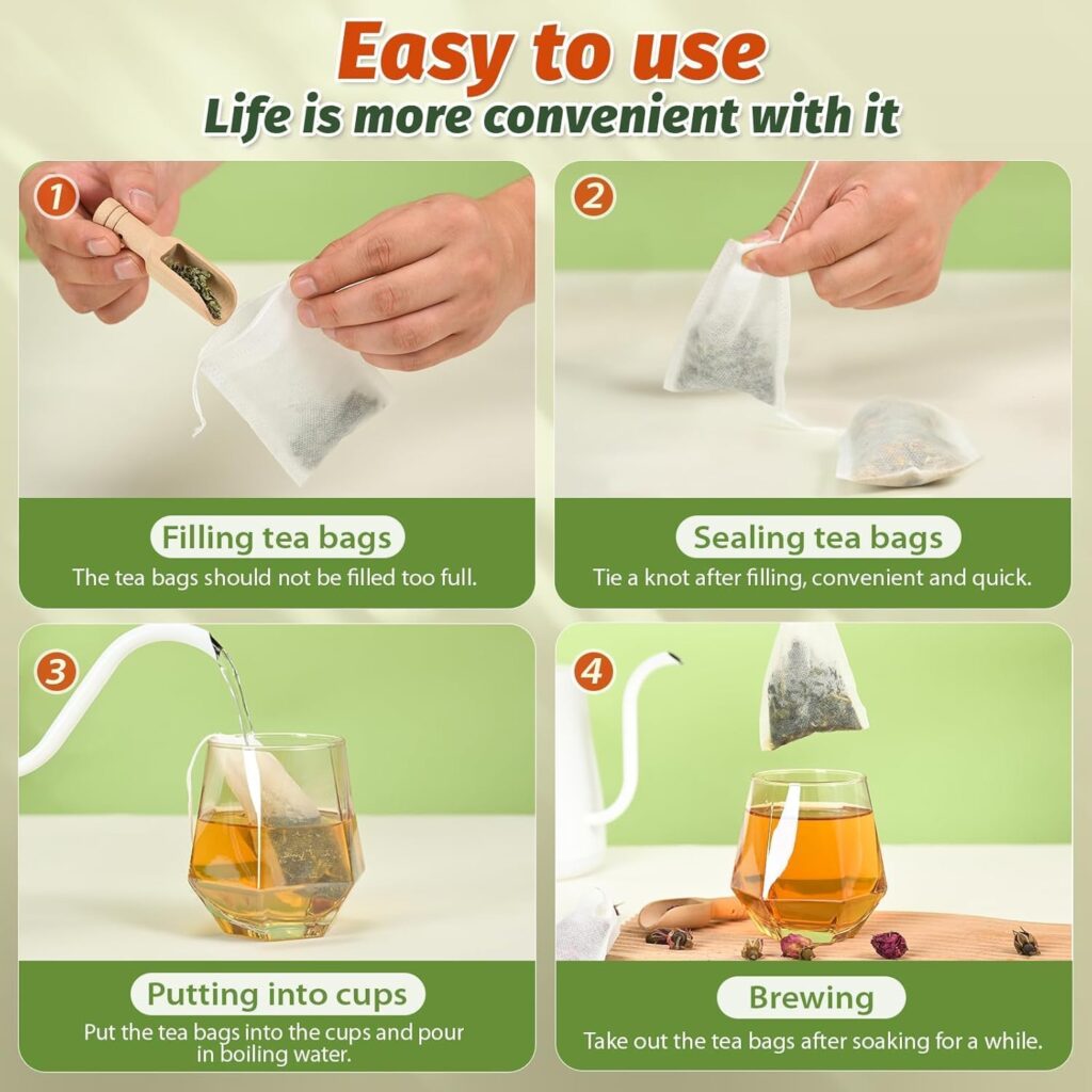 disposable tea bags for loose leaf tea