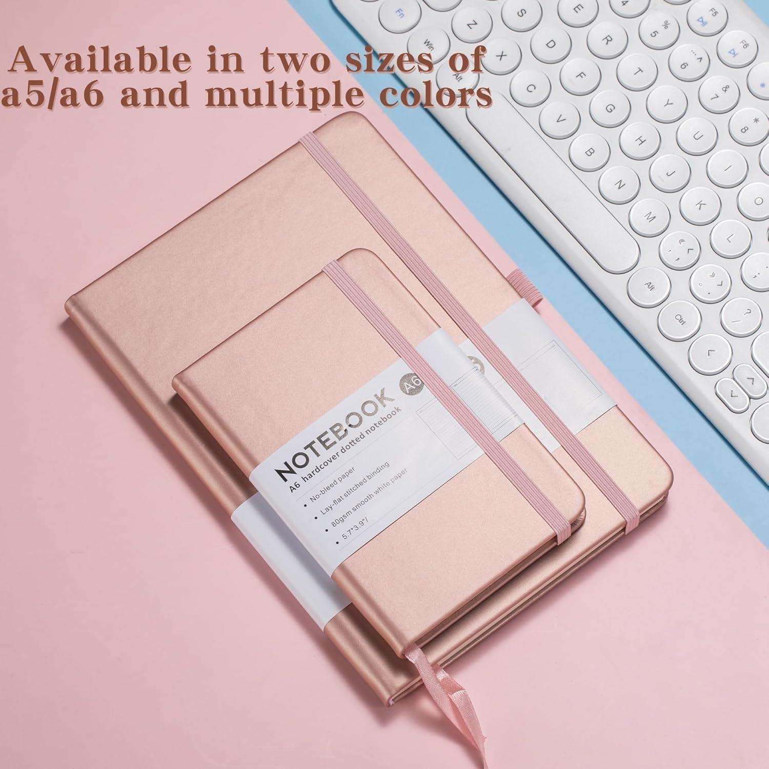 Red Dot Gift® A5 Dotted Notebooks,100 pages Perfect for Creative Writing and Organizing Your Thoughts with Eco-Friendly Paper, Durable Binding, and Stylish Design. - Image 2