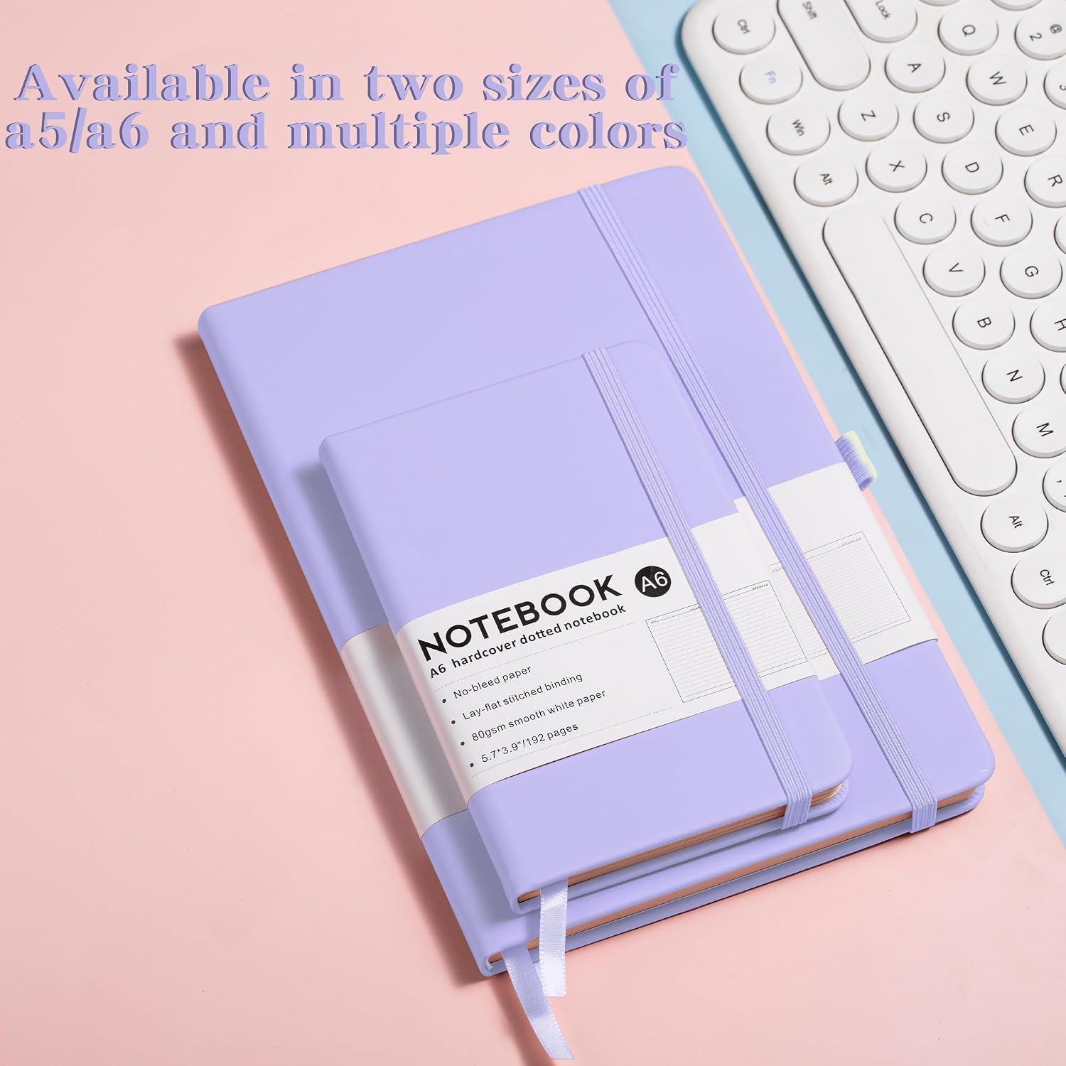 A5 Dotted Notebook & Journal (100 Pages) – Premium Eco-Friendly Paper, Durable Hardcover & Lay-Flat Binding for Planning & Creative Writing. - Image 2