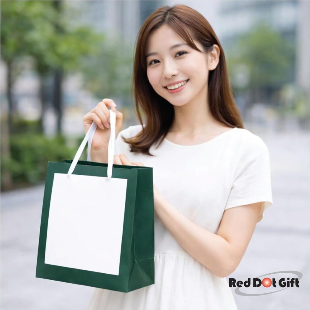 Paper Gift Bags with grosgrain ribbon handles