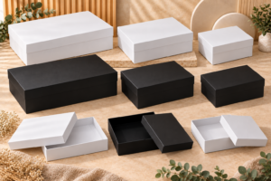 350GSM white gift boxes for clothing and bakery packaging