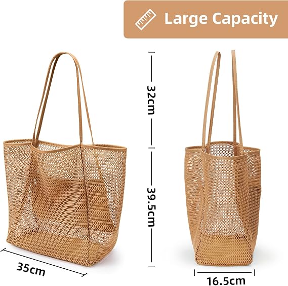 mesh beach bag lightweight tote