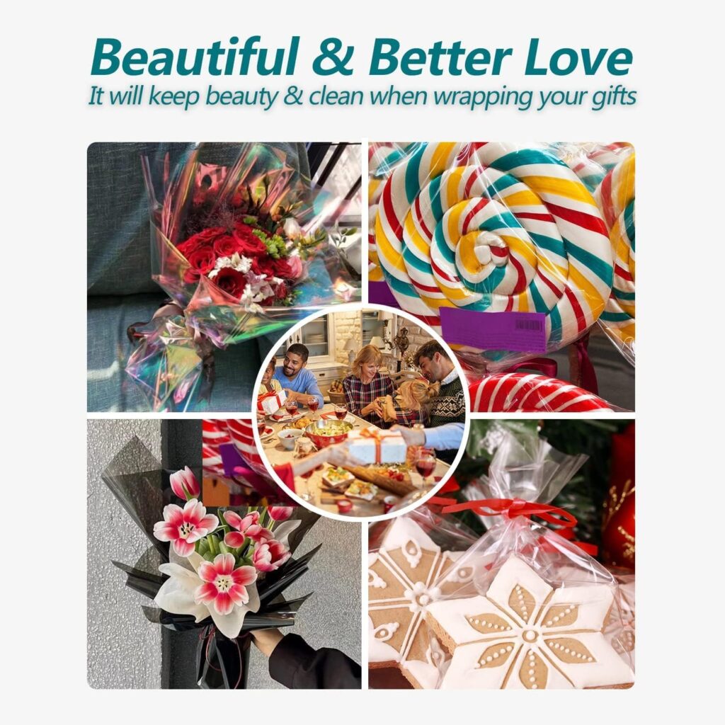 clear cellophane wrap roll for gift baskets