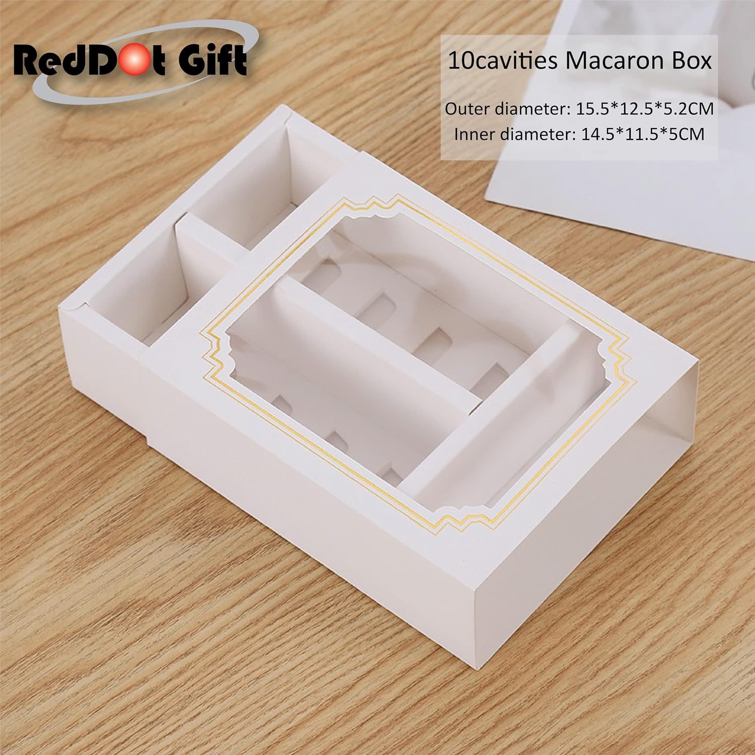 DIY Macarons Box Drawer Chocolate Box with Window (2 Size Options) – Sliding Sweet and Pastry Packaging Container with Clear Display for Gifts, Desserts, and Party Favors - Image 6