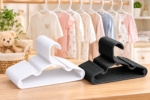 House Day Plastic Baby Hangers (2-Color Options) – Slim Plastic Infant Hangers for Nursery Closet Storage and Toddler Clothes