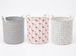 Collapsible Laundry Basket Clothes Hamper with Handles H40x35x35cm, (3 Color) Fabric Organizer Bin for Toys, Towels, and Storage
