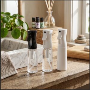 Mist Spray Bottles – Spray Bottle For Hairstyling, Cleaning, Salons, Plants, Essential Oil & More.