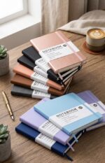 A5 dotted notebooks in assorted cover colours