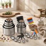 Stainless Steel Measuring Cups and Spoons 10-piece set