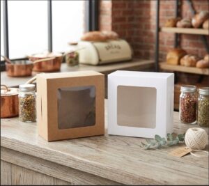 Kraft Bakery Boxes with clear window 12 pack