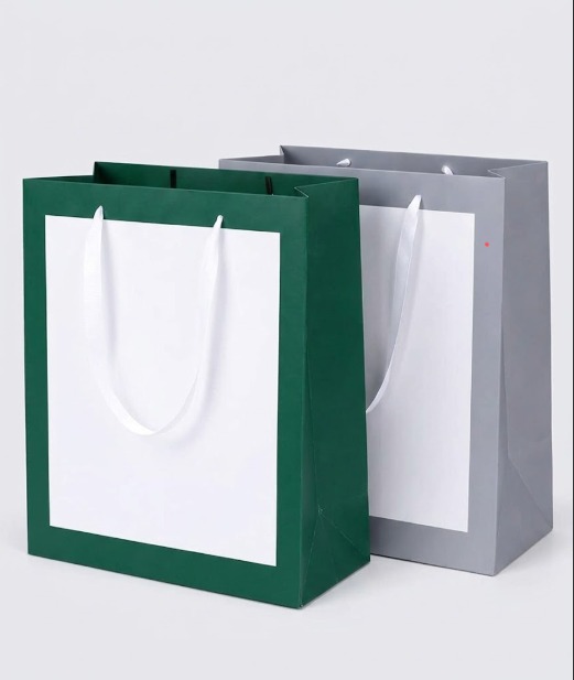 Paper Gift Bags with grosgrain ribbon handles