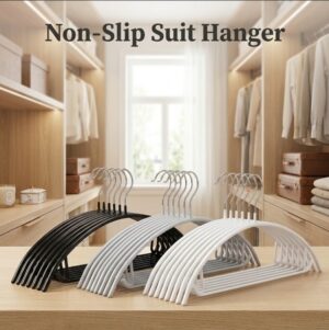 Non-Slip Suit Hangers PVC coated metal clothes hangers