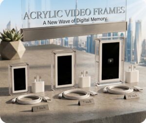 Digital Video Frame with 8GB memory and HD LCD display