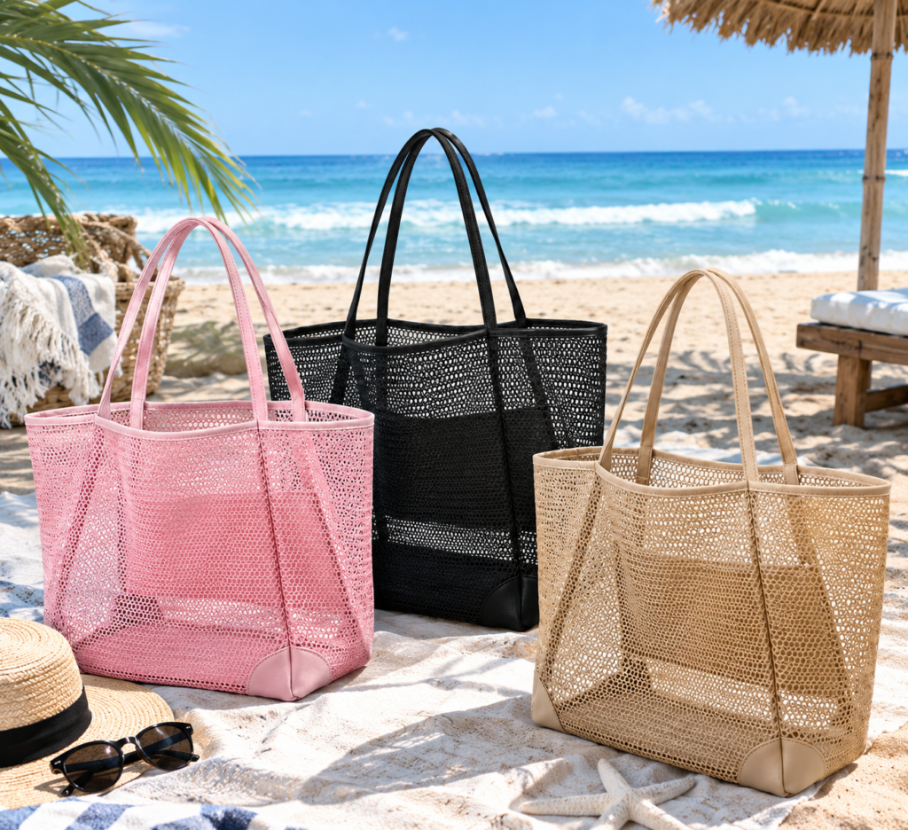 mesh beach bag lightweight tote