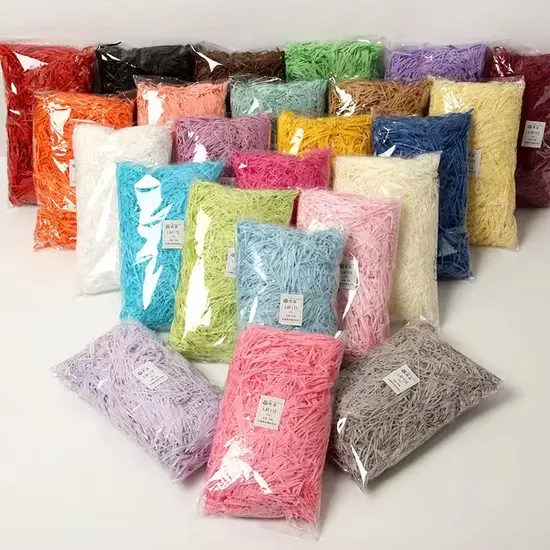 crinkle cut paper shredded gift filler in 16 colors