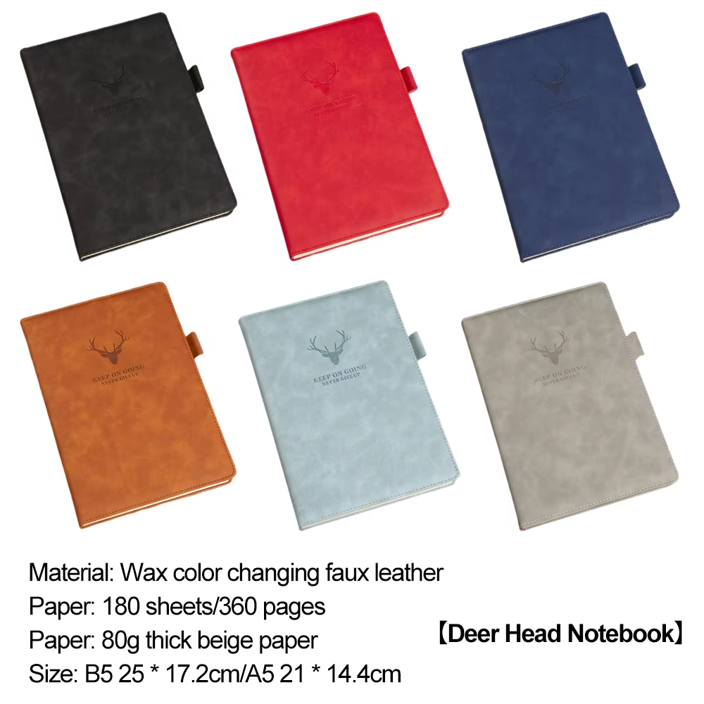 ruled notebook journal with hardcover and ribbon bookmark