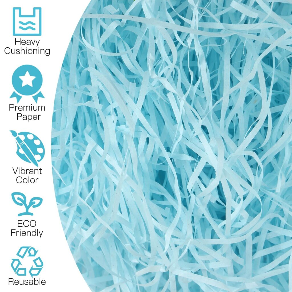 crinkle cut paper shredded gift filler in 16 colors