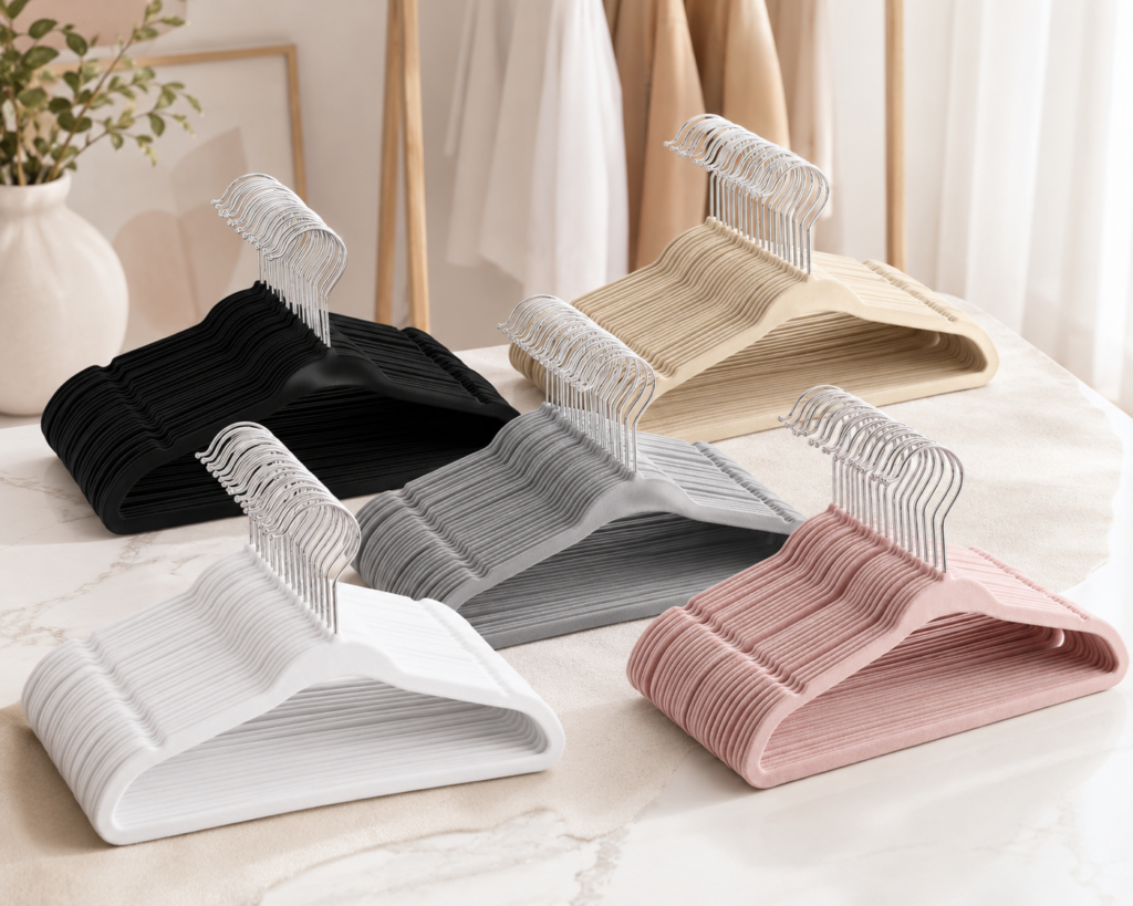 baby velvet hangers 11 inch non-slip nursery hangers