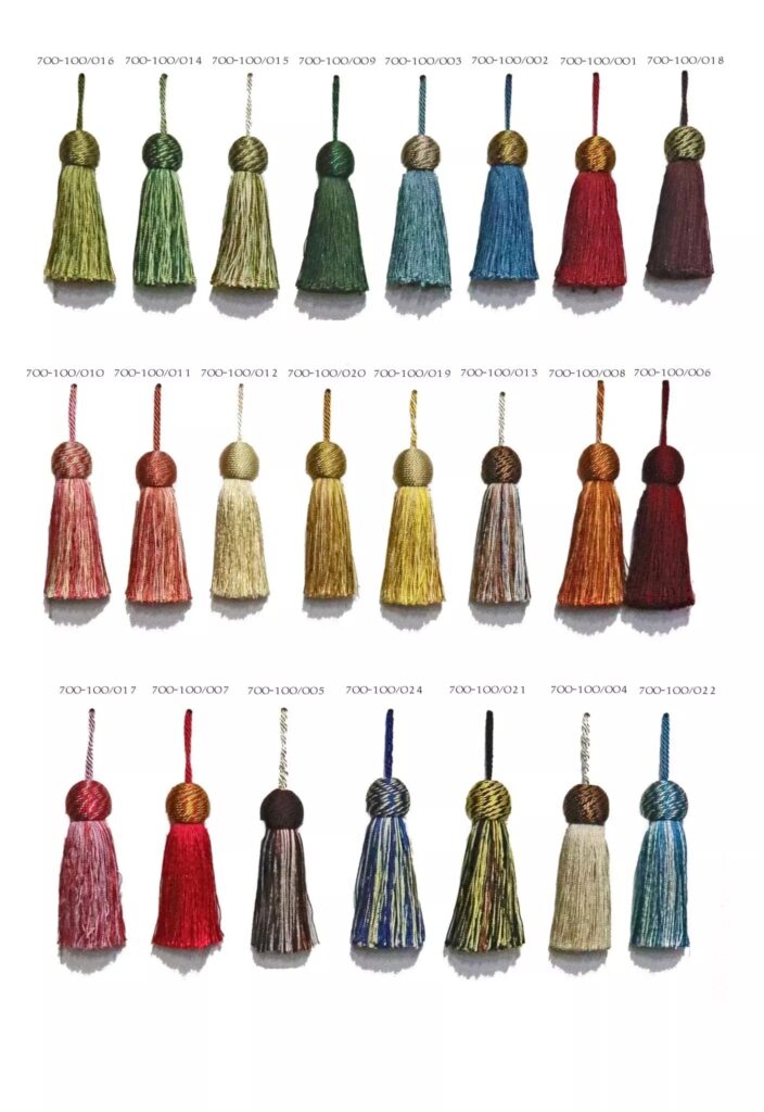 Extra long silky tassel with hanging loop