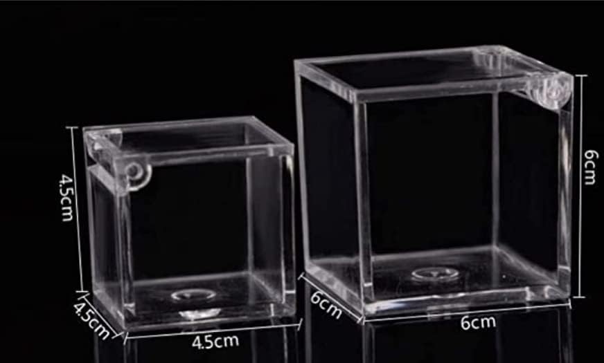 Red Dot Gift Crystal Acrylic Box (2 Size Options)—Transparent Clear Square Containers Featuring Secure Lids for Giveaways, Party Favors, Small Gifts, and Event Souvenirs - Image 8