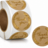 Kraft Thank you + leaves