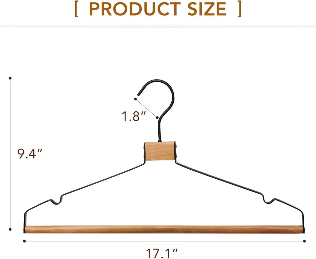 slim metal clothes hanger with accessory hooks