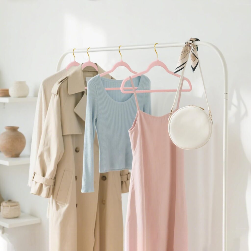 non-slip velvet clothes hangers
