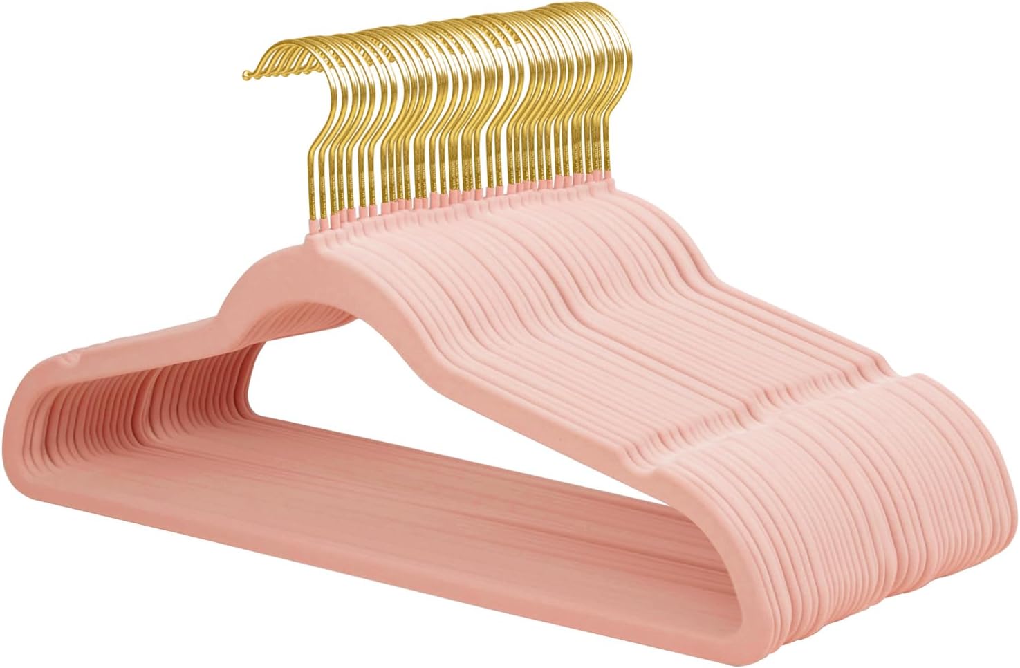 44 cm GoldHook Velvet Suit Hangers with 360 Swivel Gold Hook, Non-Slip Felt Hangers, Ultra-Slim Space-Saving Clothes Hangers, and Sturdy Coat Hangers. - Image 4