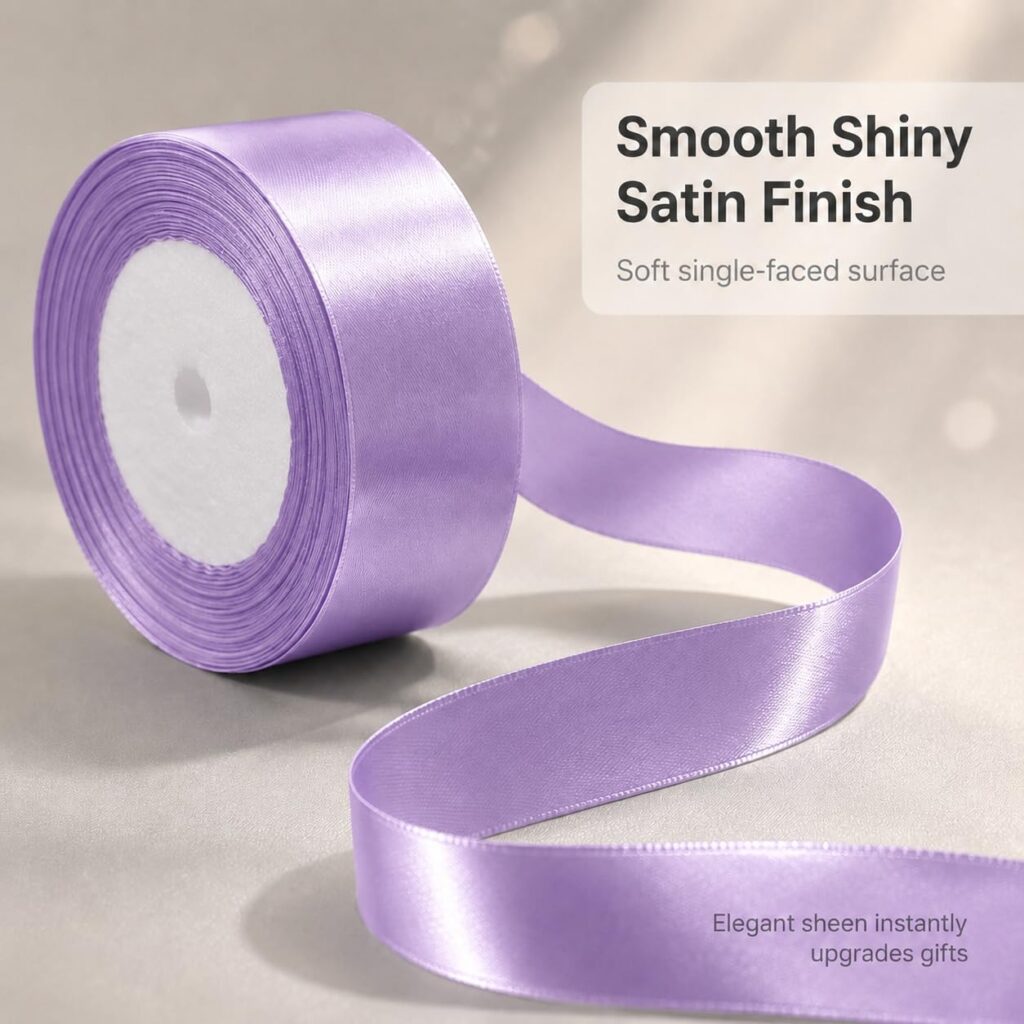 1 inch satin ribbon for gift boxes
