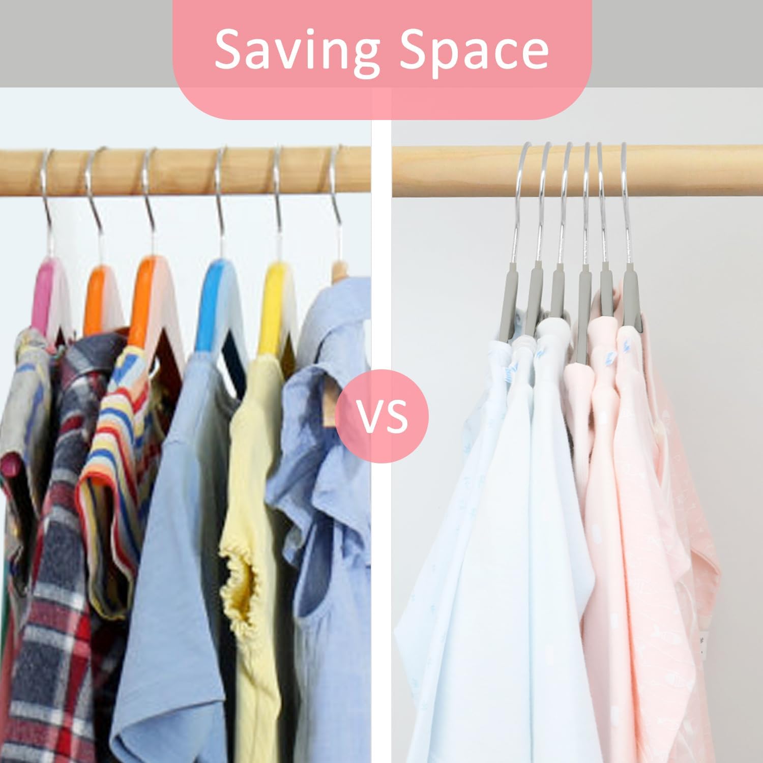 Baby Velvet Hangers 11.8'' with Movable Clips, Non-Slip Kids Clothes Hangers, Ultra-Thin Space-Saving Children's Felt Hangers for Shirts, Pants, Dresses, Skirts, and Jackets - Image 12