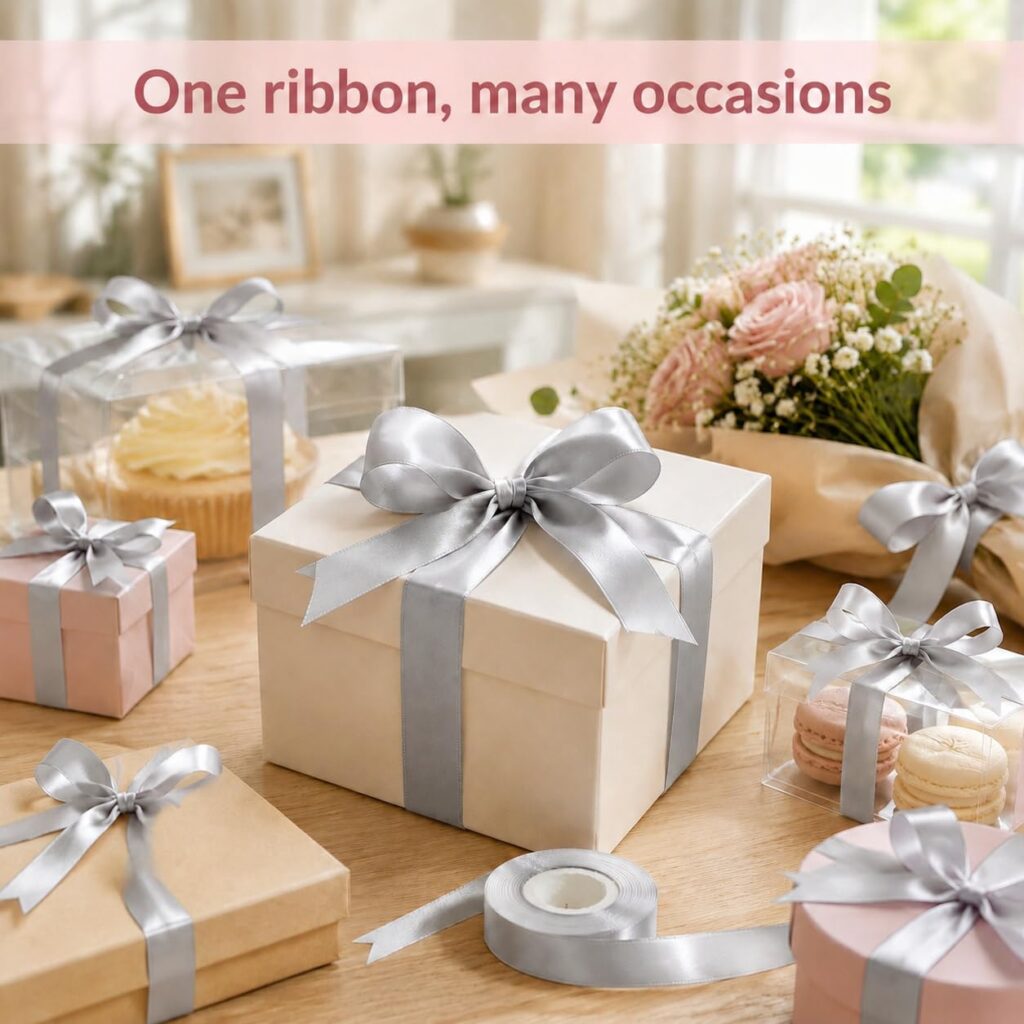 single sided satin ribbon for gift wrapping