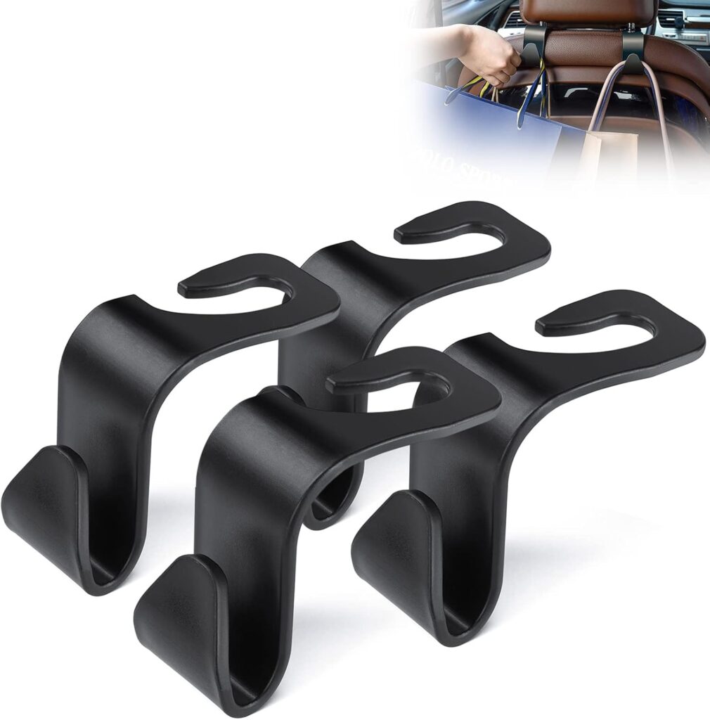 Car Seat Headrest Hooks 4-piece organizer set