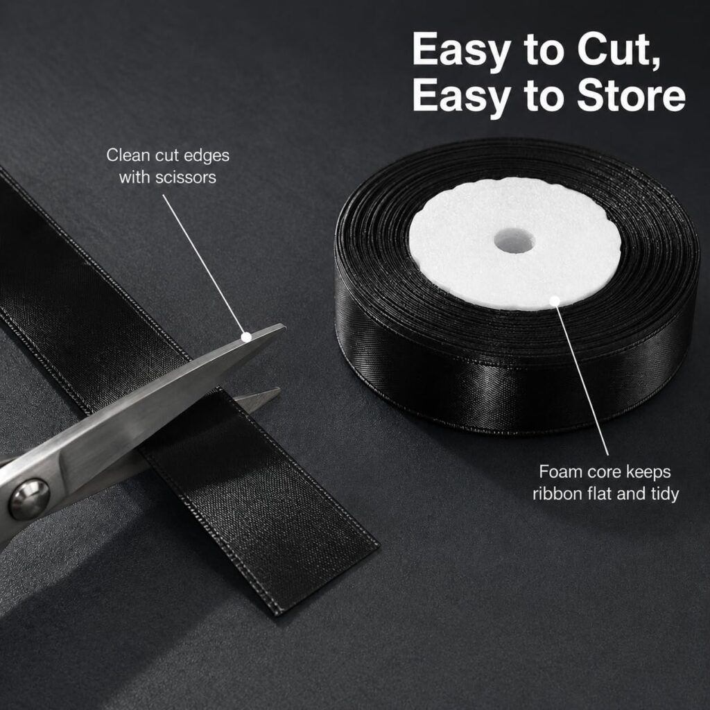 satin ribbon for bakery packaging and bows