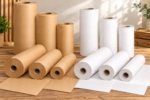 Red Dot Gift Wrapping Paper Roll (2-Color Options, 3-Size Options) – Durable Kraft Paper Roll for Gift Wrapping, Art, Crafting, and Packaging