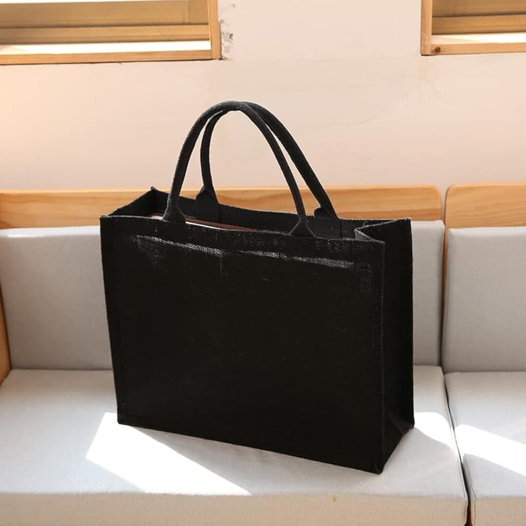 Canvas Tote Bag 34x49x20cm with waterproof lining and cotton handles