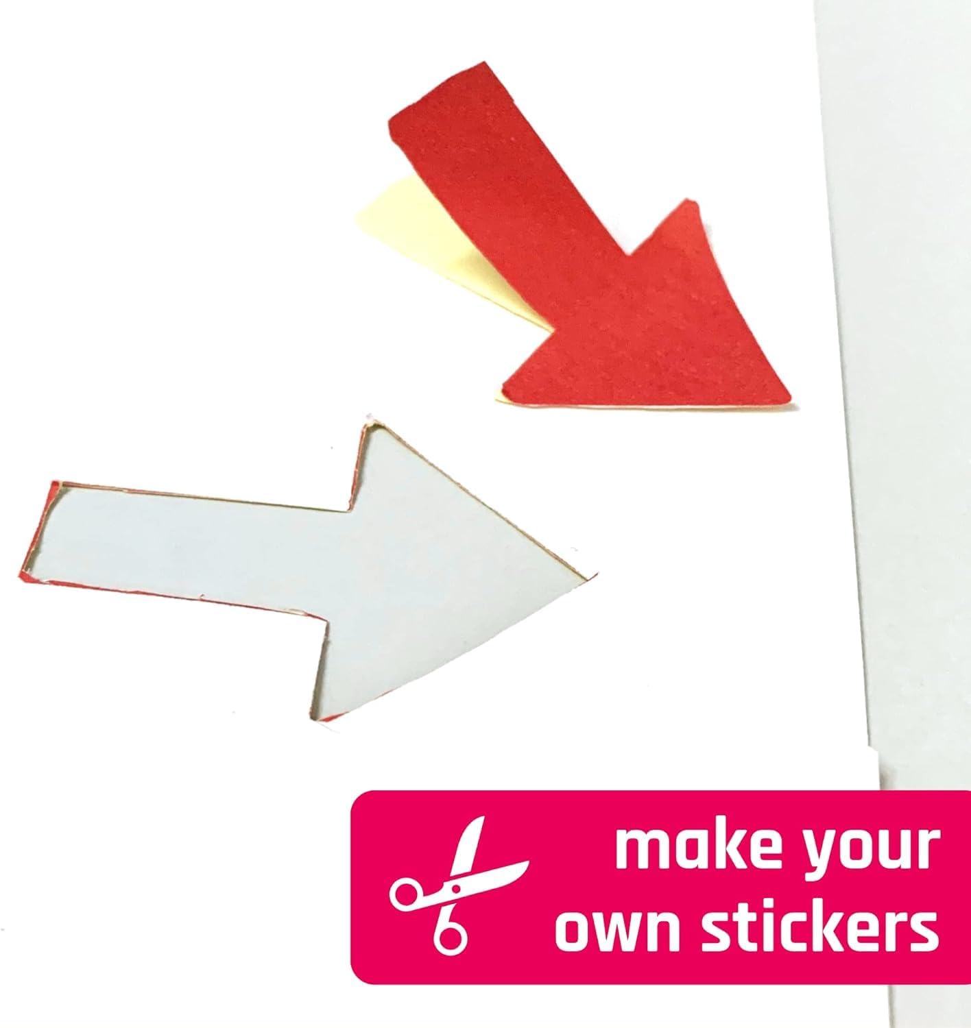 100 Sheets of White Printable Sticker Paper (2 Size Options, 2 Quality Options)—Self-Adhesive Address and Printer Labels for Laser and Inkjet Printers - Image 3
