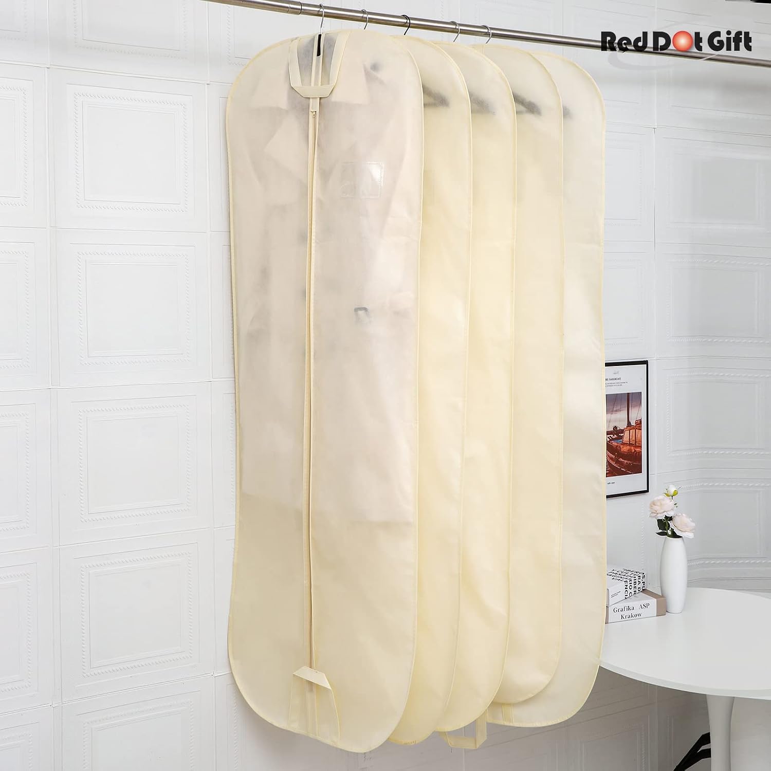 160x55 cm Garment Bag for Clothes Storage – Breathable Non-Woven Dust Cover with Full Zipper - Image 11