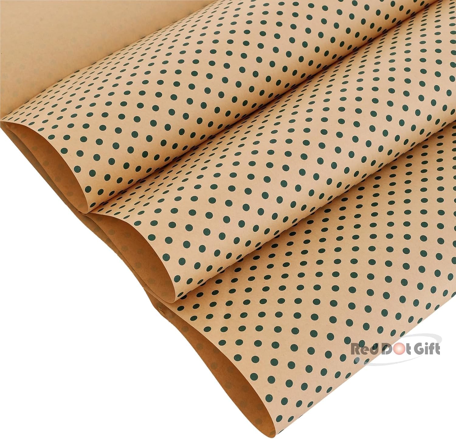 Christmas Small Dot Design Wrapping Paper 70*50cm Christmas Gift Wrapping Paper, Brown Kraft Christmas Wrapping Paper for Christmas,Party,Festive Decorations. - Image 7