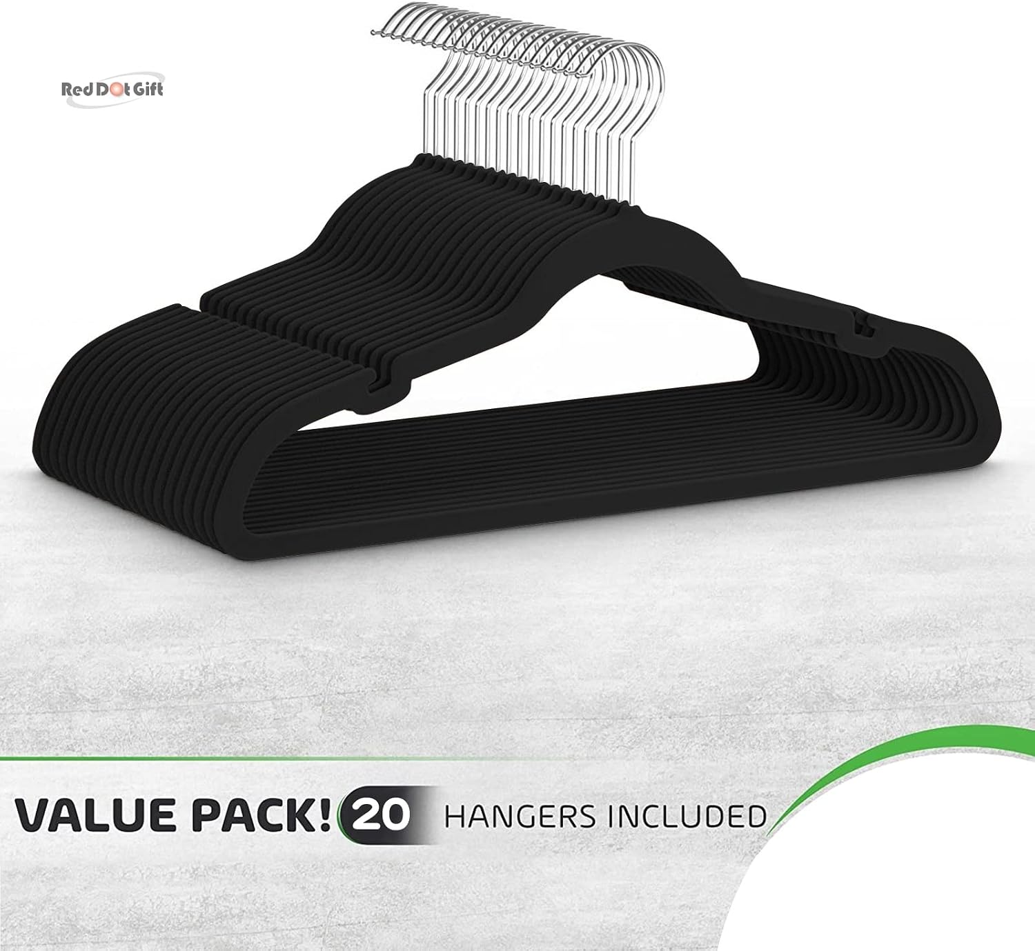 Ultra-Durable Velvet Clothes Hangers 45cm (New Model), Velvet Hangers – Premium Heavy-Duty Non-Slip Coat & Clothes Hangers (5 Vibrant Color Options) - Image 2