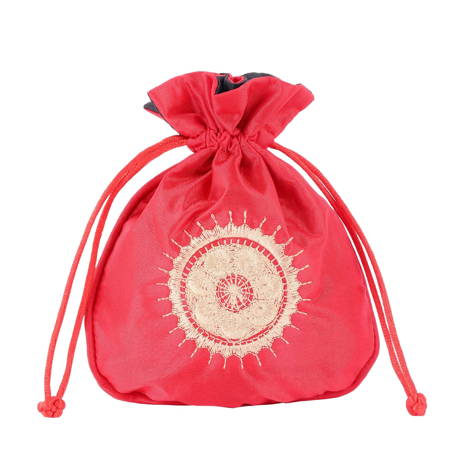Red Dot Gift Satin Drawstring Pouch (13 x 15 cm, 10-Color Options) – Smooth Satin Jewelry and Gift Bag for Everyday Packaging and Presentation - Image 8