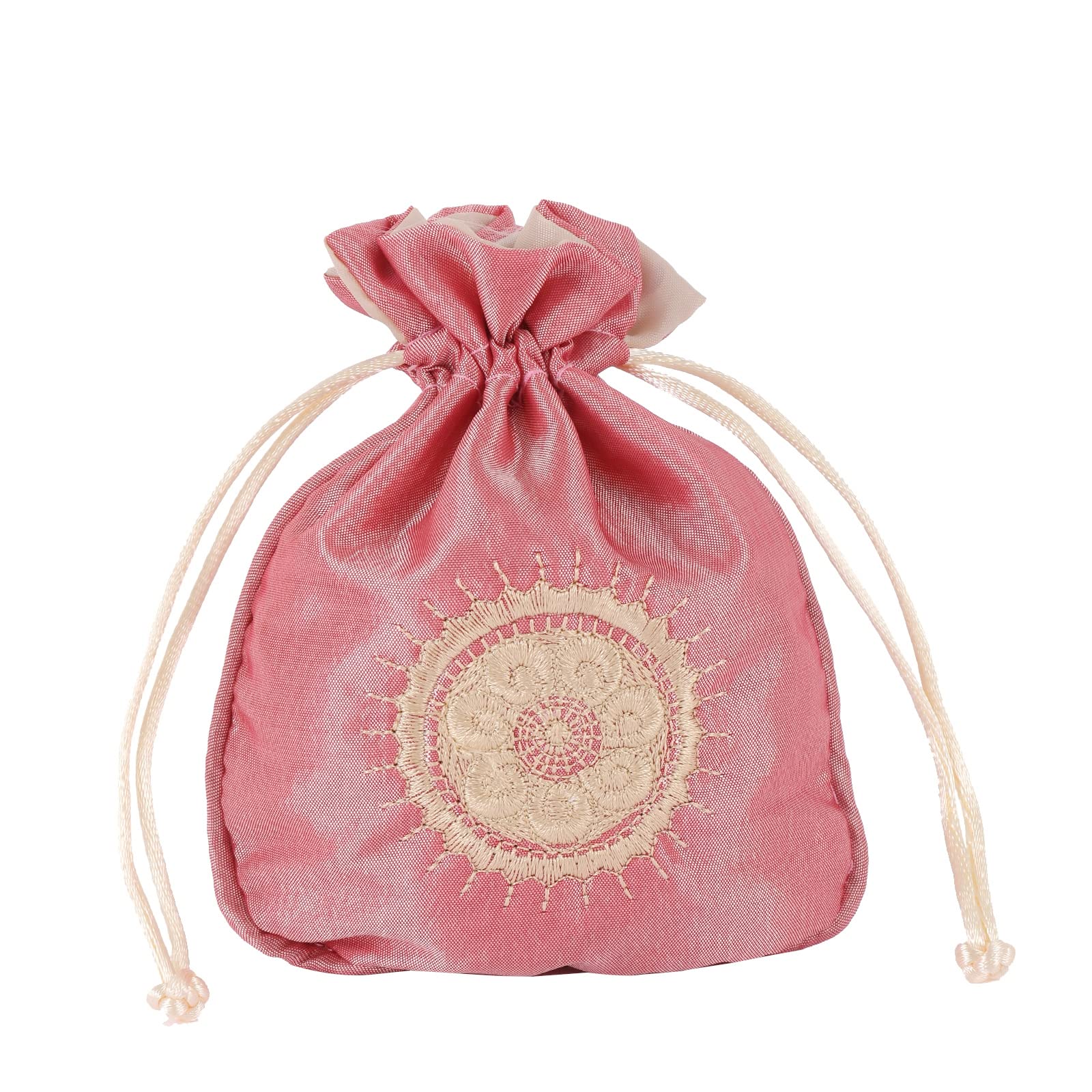 Red Dot Gift Satin Drawstring Pouch (13 x 15 cm, 10-Color Options) – Smooth Satin Jewelry and Gift Bag for Everyday Packaging and Presentation - Image 2