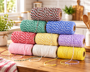 Red Dot Gift 100M Cotton Butcher's Twine (2mm, 9-Color Options) – 100% Food-Safe Cooking String for Meat Tying, Roasting, Turkey, Baking, and Sausage Making