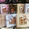 16 Divider chocolate boxes with transparent white show envelopes, chocolate present wrapping boxes, and gift storage containers for candy, pastries, and cookies for celebrations, festivals, and wedding.(Size 18*18*4CM)