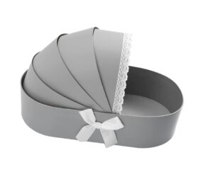 Box Shape Bouquet Supplies Wrapping Present Valentine’s Shower Favor Birthday Party Storage Wedding Storing Bag for Gray Cradle Silver Bassinet Holder Aging Baby Day Paper FlowerH8*W20*L33CM)