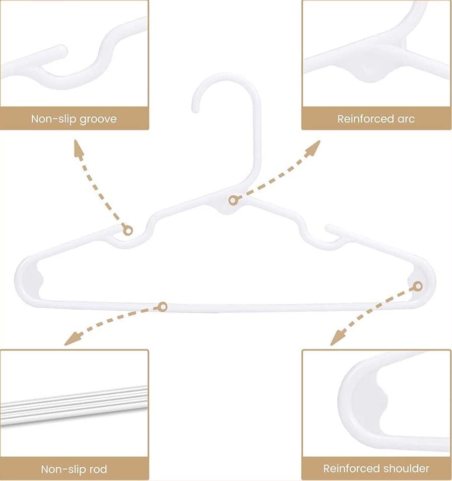 House Day Kids Hangers, Premium Baby Hangers for Closet Slim Plastic