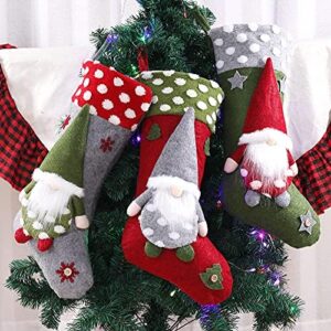 Christmas Decorations Socks Gift Bags Christmas New Style Creative Doll Christmas Socks Gift Bag Christmas Tree Pendant Christmas Decoration For Christmas Party Decorating.