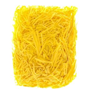 100 gram Paper Yellow Shreds Eco-friendly Shredded Crinkle Confetti Crinkle Cut Paper Filling Shredded Paper for Gift Box Filling.