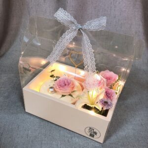 10Pcs Transparent Cake Box Clear Cake Gift Box With Base Square Plastic Baking Box Cupcake Containers Display Box Carrier Cake Holder for Candy Chocolate Flower Dessert.(Size H30*26.5*18.5CM)